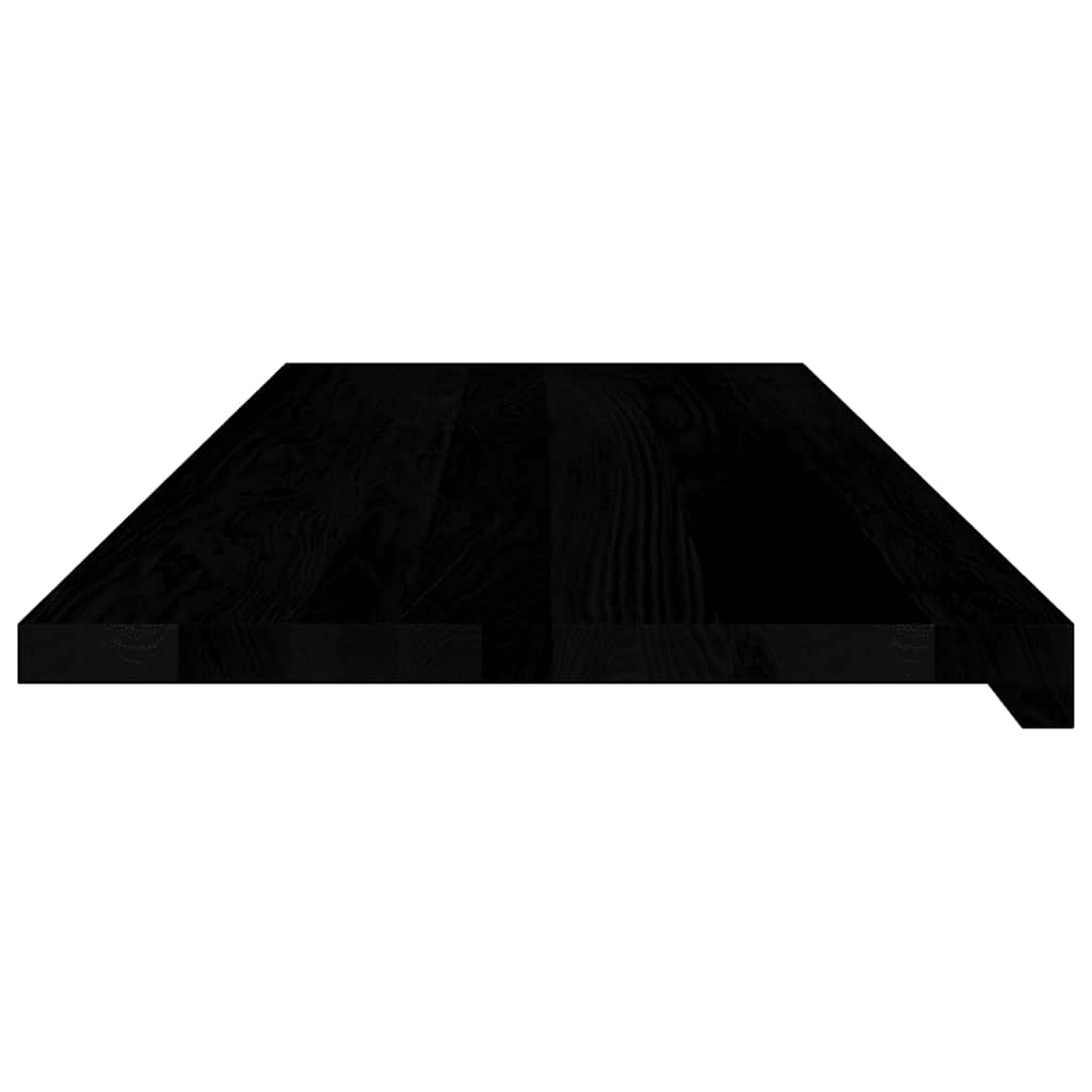 vidaXL Parapety 2 szt., brązowoczarny, 110x40x2 cm, lite drewno dębowe