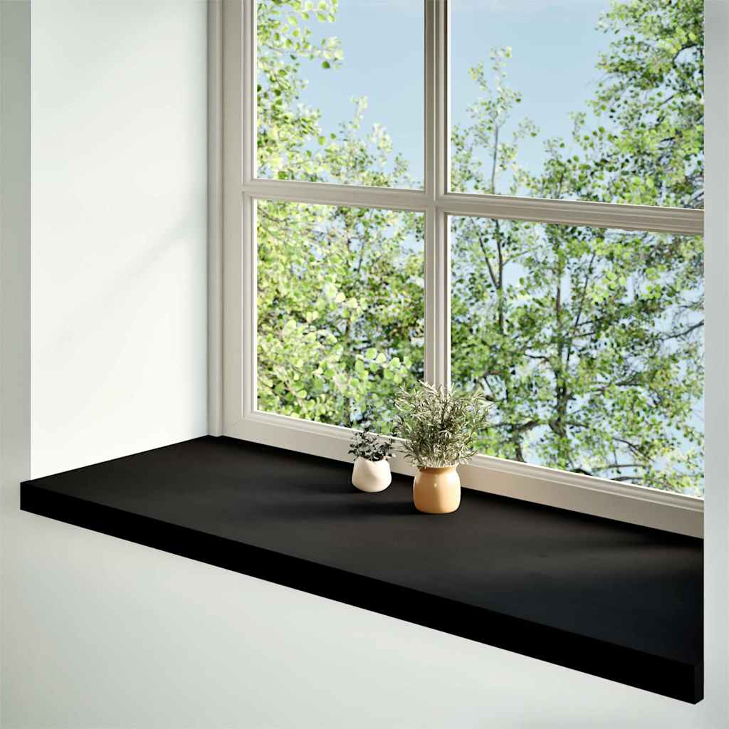 vidaXL Parapety 2 szt., brązowoczarny, 120x40x2 cm, lite drewno dębowe