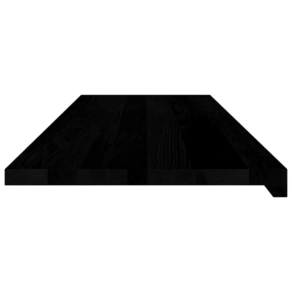 vidaXL Parapety 2 szt., brązowoczarny, 120x40x2 cm, lite drewno dębowe