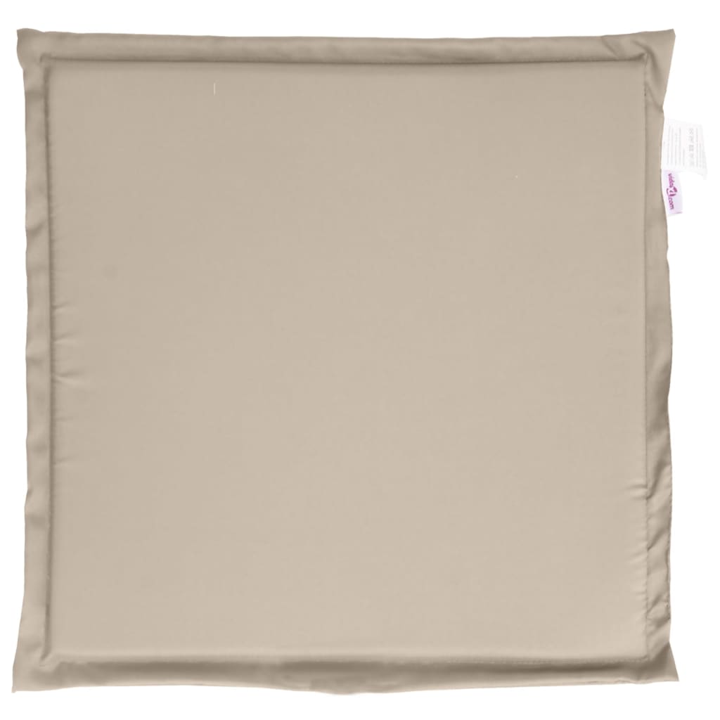 vidaXL Podkładki na siedziska ogrodowe, 2 szt., taupe, 45x45x2 cm