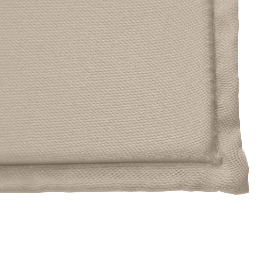 vidaXL Podkładki na siedziska ogrodowe, 2 szt., taupe, 45x45x2 cm