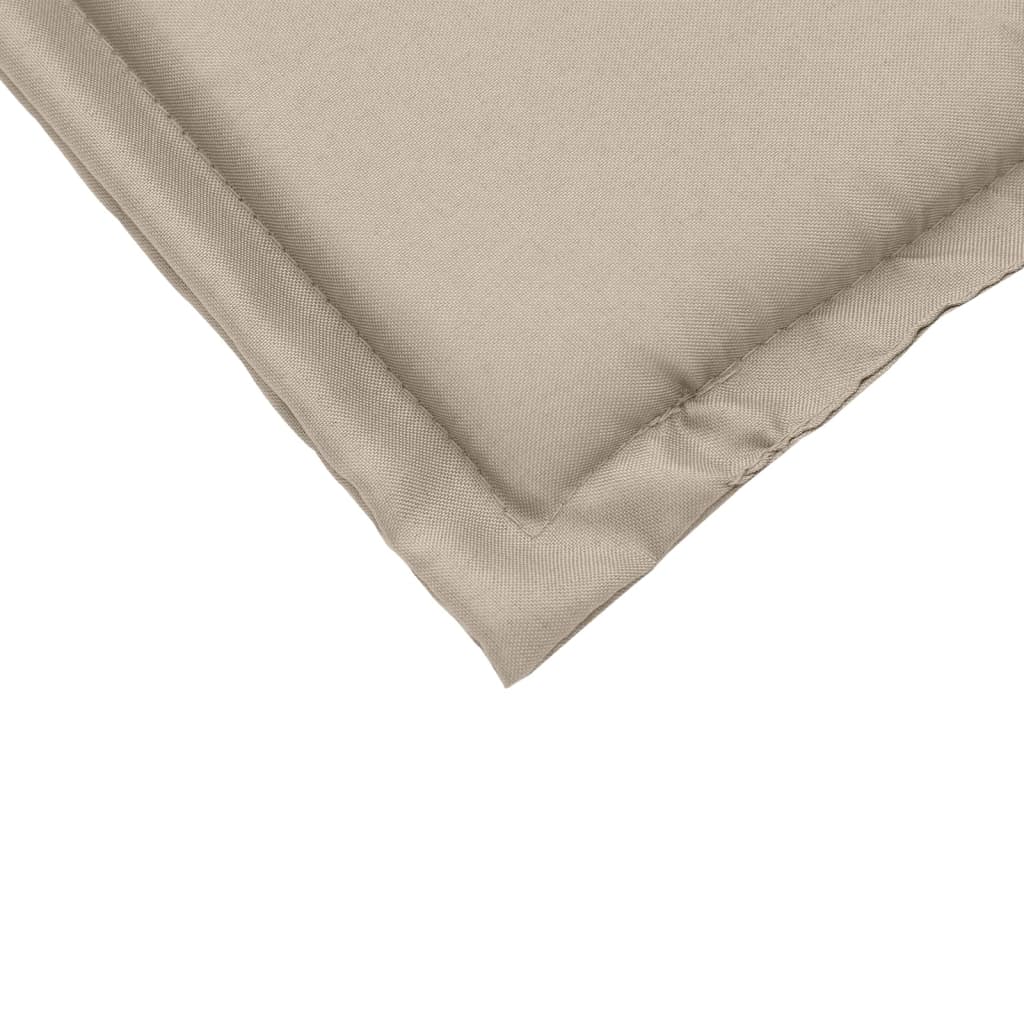 vidaXL Podkładki na siedziska ogrodowe, 2 szt., taupe, 45x45x2 cm