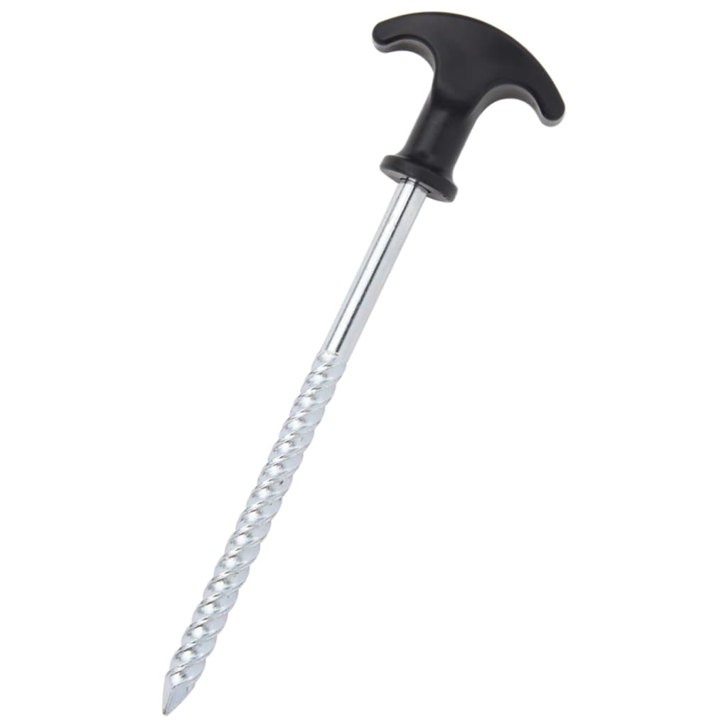 vidaXL Śledzie do namiotu, 12 szt., 17 cm, Ø7 mm, stal galwanizowana