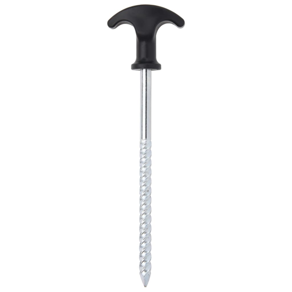 vidaXL Śledzie do namiotu, 12 szt., 17 cm, Ø7 mm, stal galwanizowana