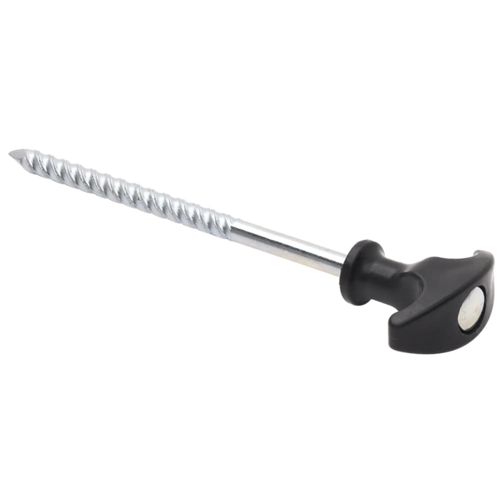 vidaXL Śledzie do namiotu, 12 szt., 17 cm, Ø7 mm, stal galwanizowana
