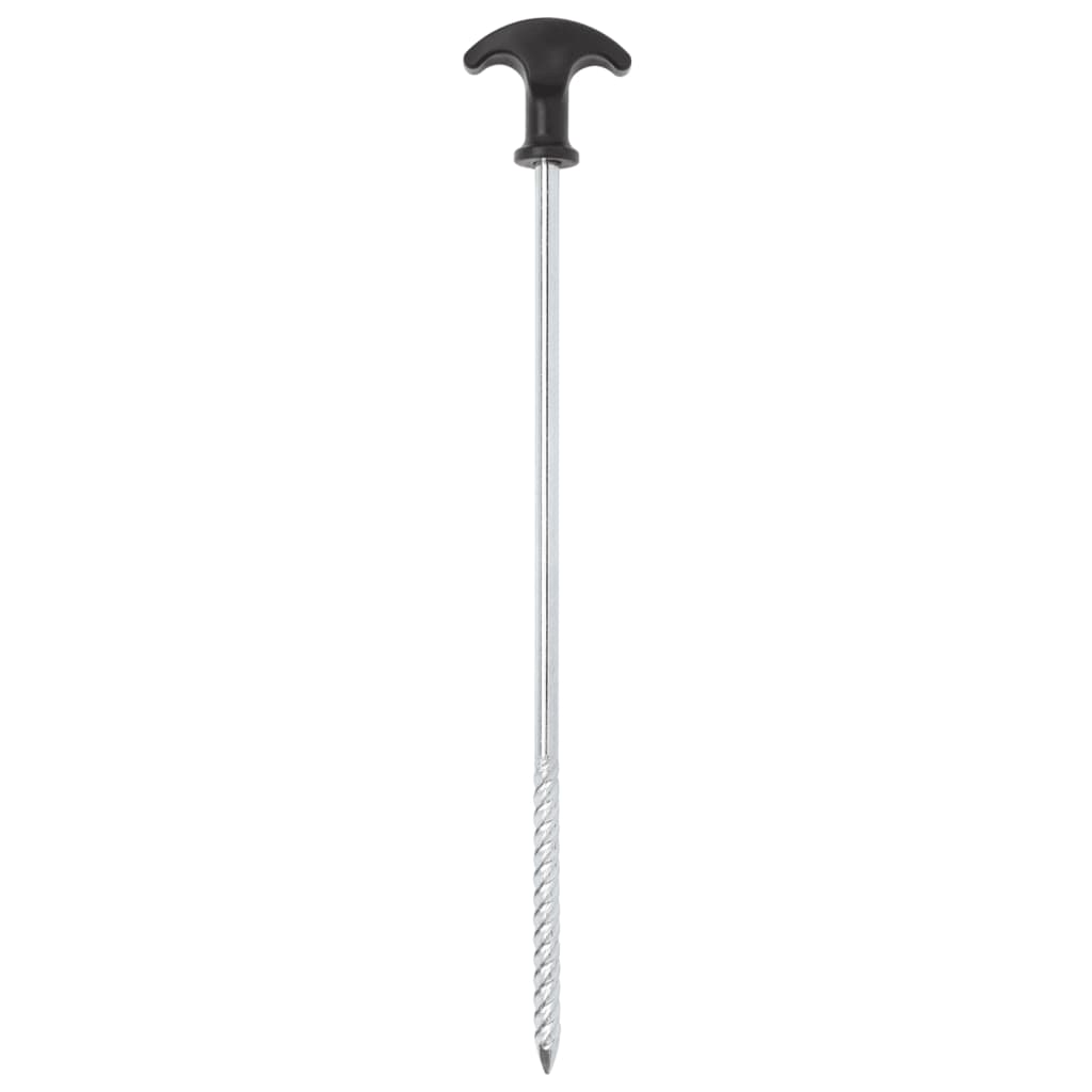 vidaXL Śledzie do namiotu, 12 szt., 30 cm, Ø7 mm, stal galwanizowana