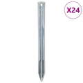 vidaXL Śledzie do namiotu, 24 szt., 22 cm, Ø20 mm, stal galwanizowana