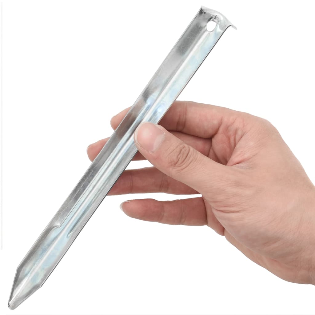 vidaXL Śledzie do namiotu, 24 szt., 22 cm, Ø20 mm, stal galwanizowana