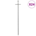 vidaXL Śledzie do namiotu, 24 szt., 23 cm, Ø6 mm, stal galwanizowana