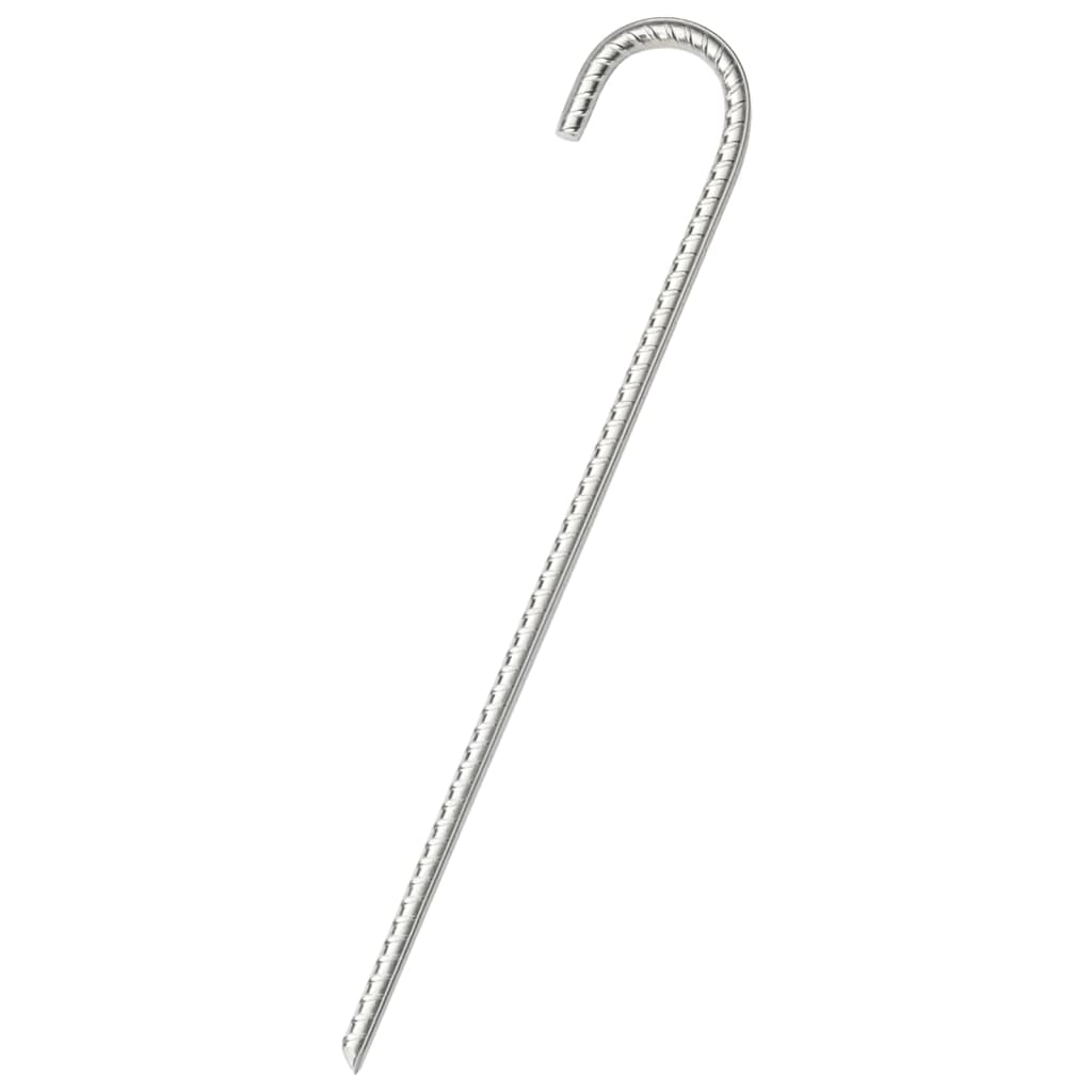 vidaXL Śledzie do namiotu, 12 szt., 37 cm, Ø10 mm, stal galwanizowana