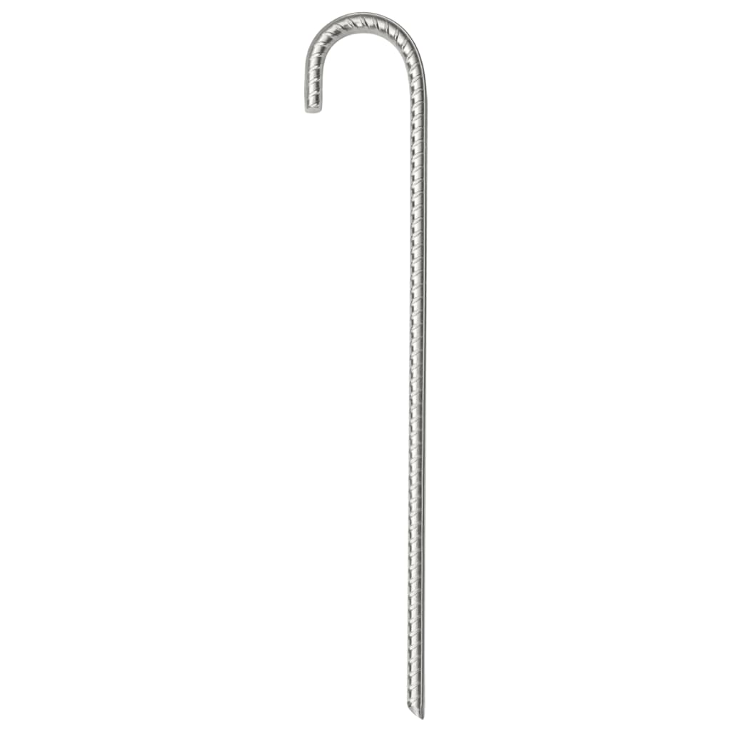 vidaXL Śledzie do namiotu, 12 szt., 37 cm, Ø10 mm, stal galwanizowana