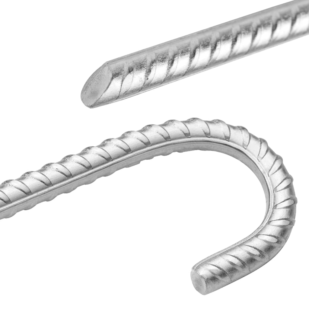 vidaXL Śledzie do namiotu, 6 szt., 41,5 cm, Ø12 mm, stal galwanizowana