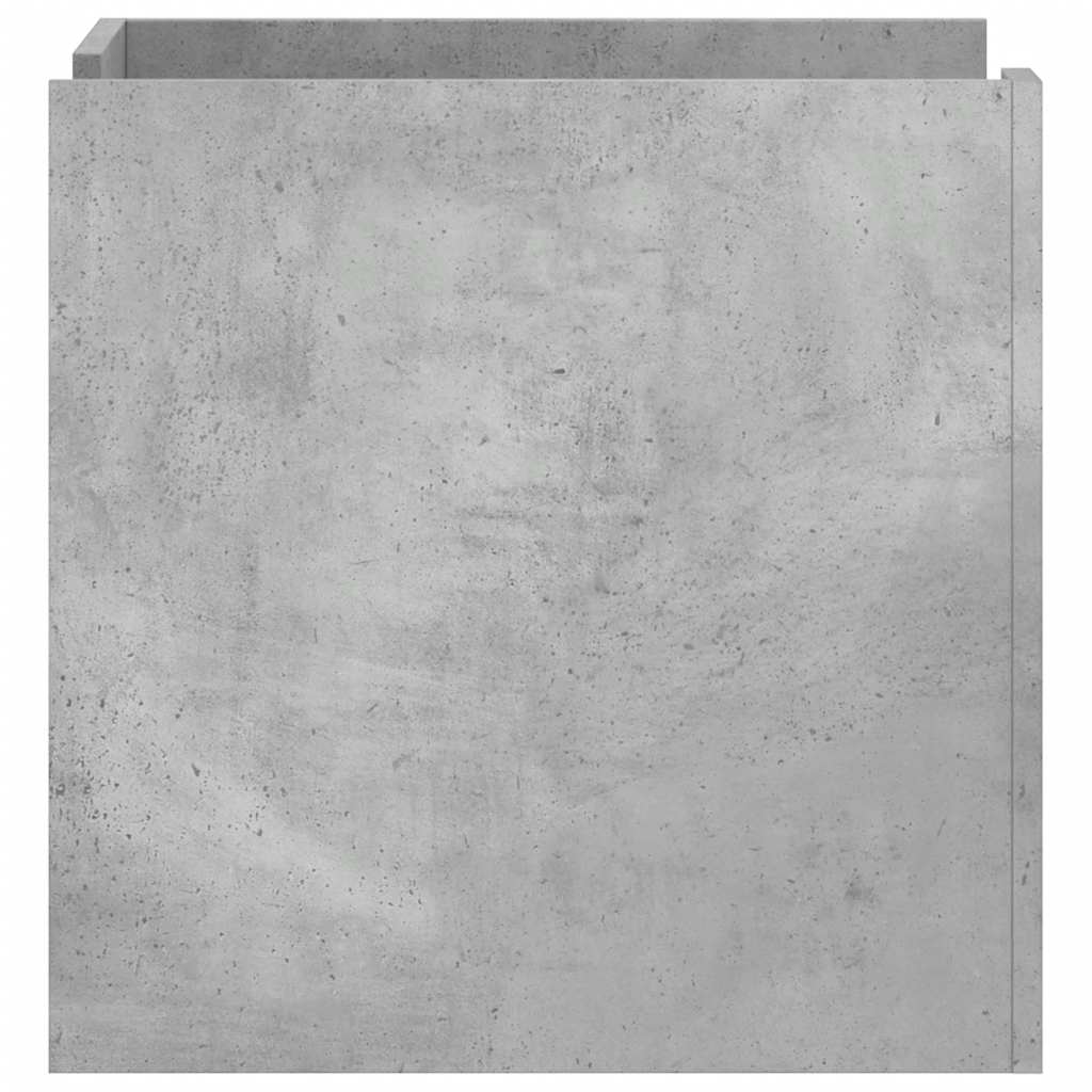 vidaXL Szafka nocna, szary beton, 45x50x50 cm, materiał drewnopochodny