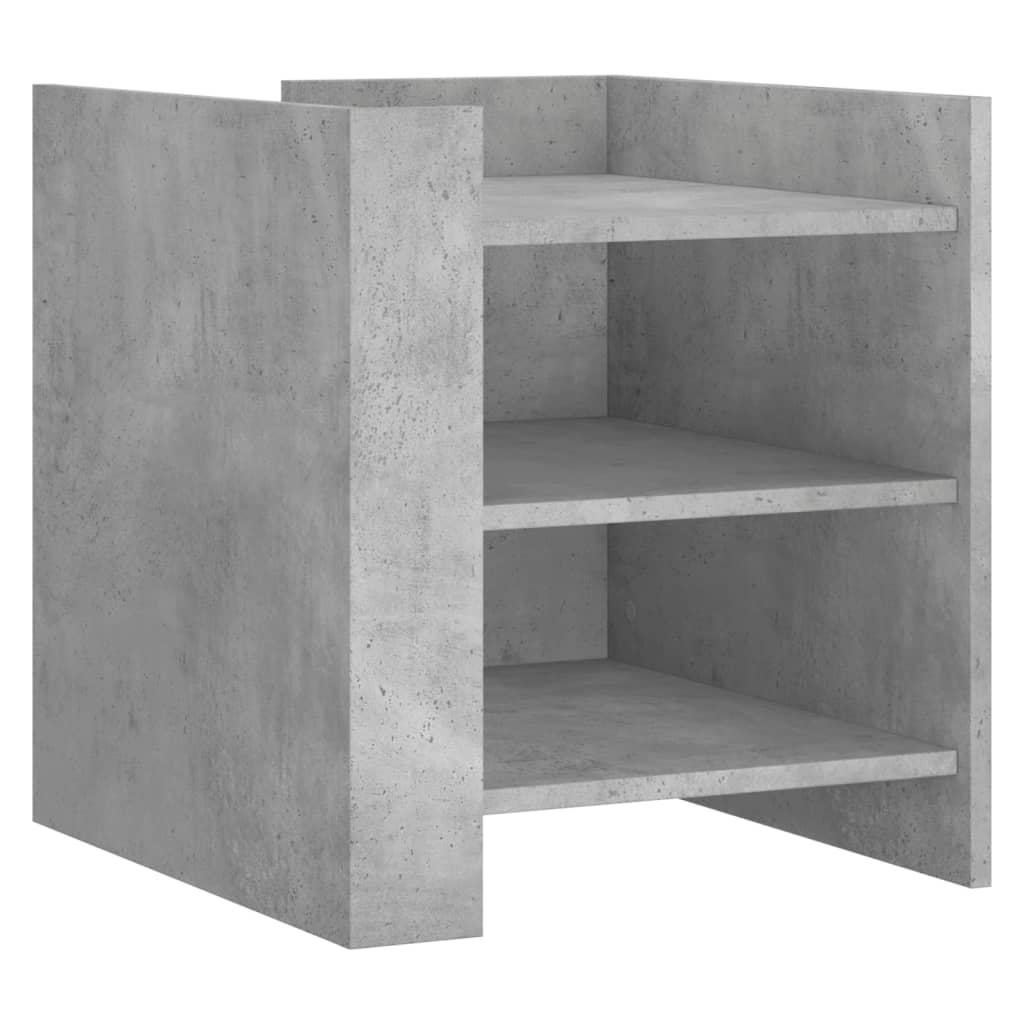 vidaXL Szafka nocna, szary beton, 45x50x50 cm, materiał drewnopochodny