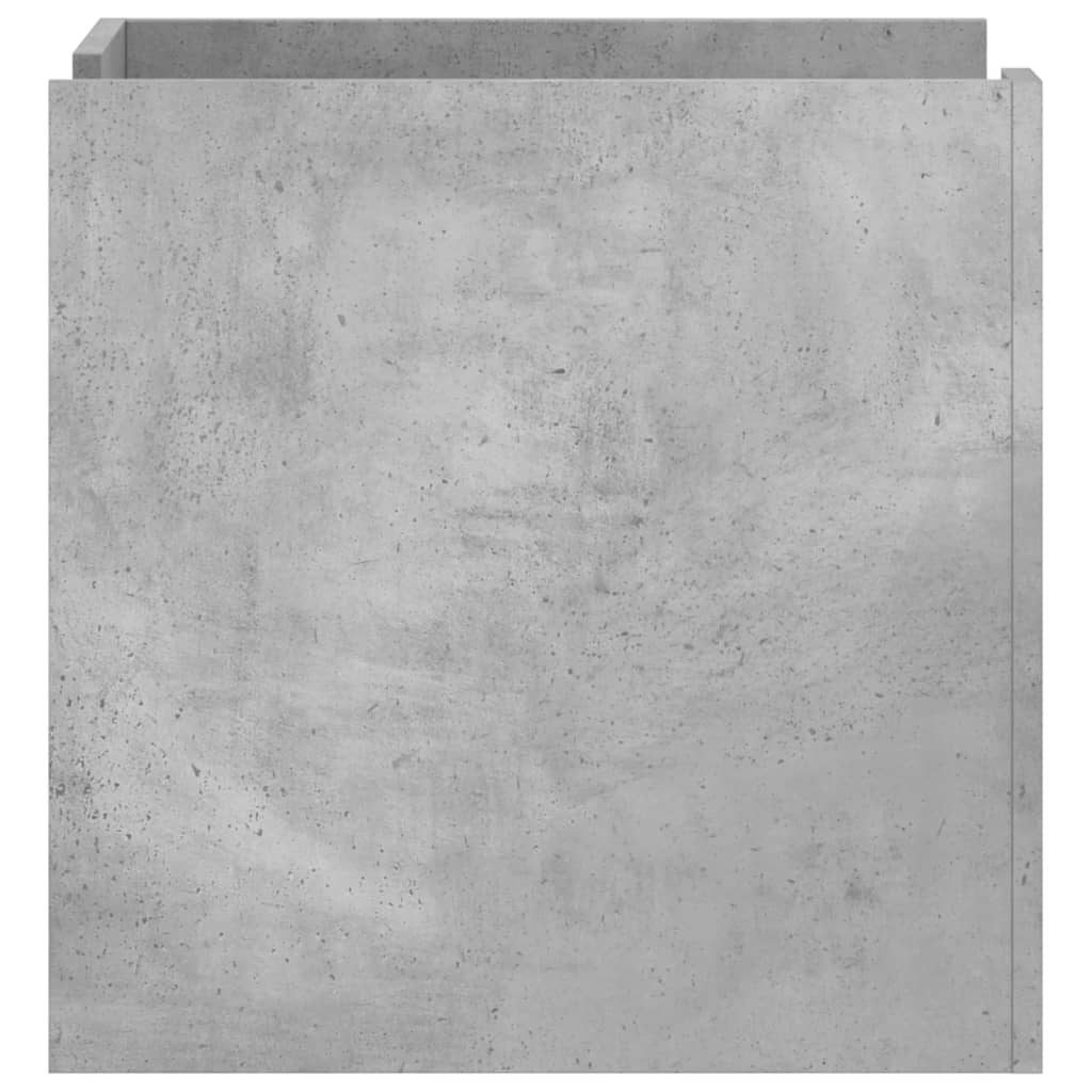 vidaXL Szafka nocna, szary beton, 45x50x50 cm, materiał drewnopochodny