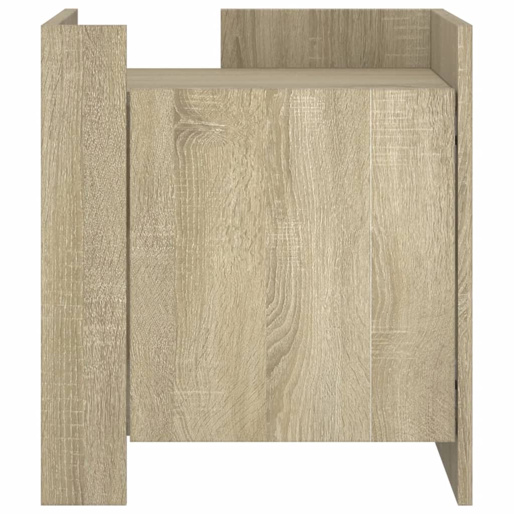 vidaXL Szafka nocna, dąb sonoma, 45x50x50 cm, materiał drewnopochodny