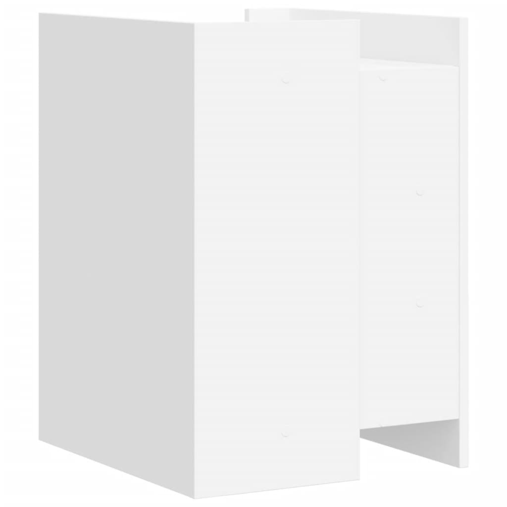 vidaXL Szafka nocna, biała, 45x50x65 cm, materiał drewnopochodny