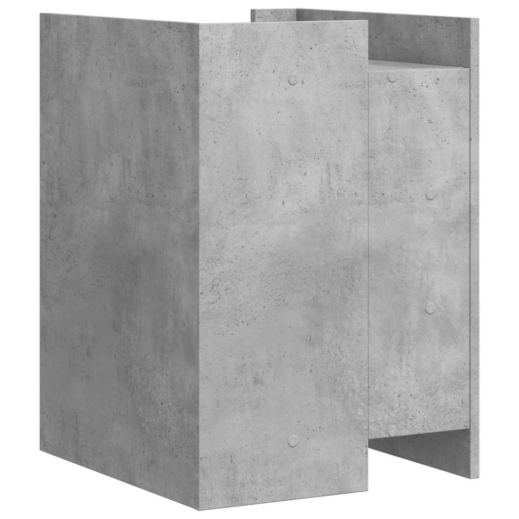 vidaXL Szafka nocna, szarość betonu, 45x50x65 cm