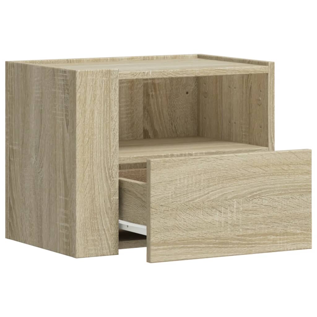 vidaXL Wisząca szafka nocna, dąb sonoma, 45x30x35 cm