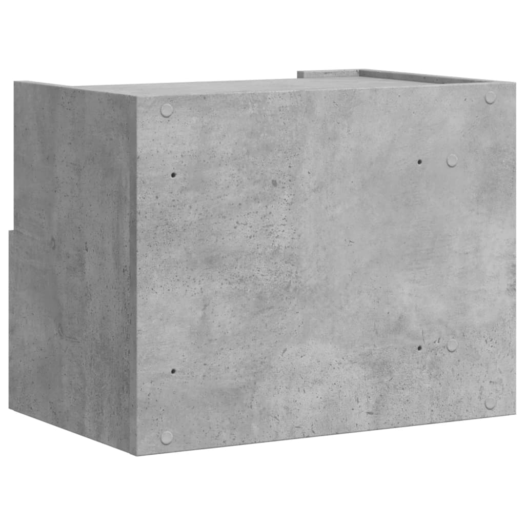 vidaXL Wisząca szafka nocna, szarość betonu, 45x30x35 cm