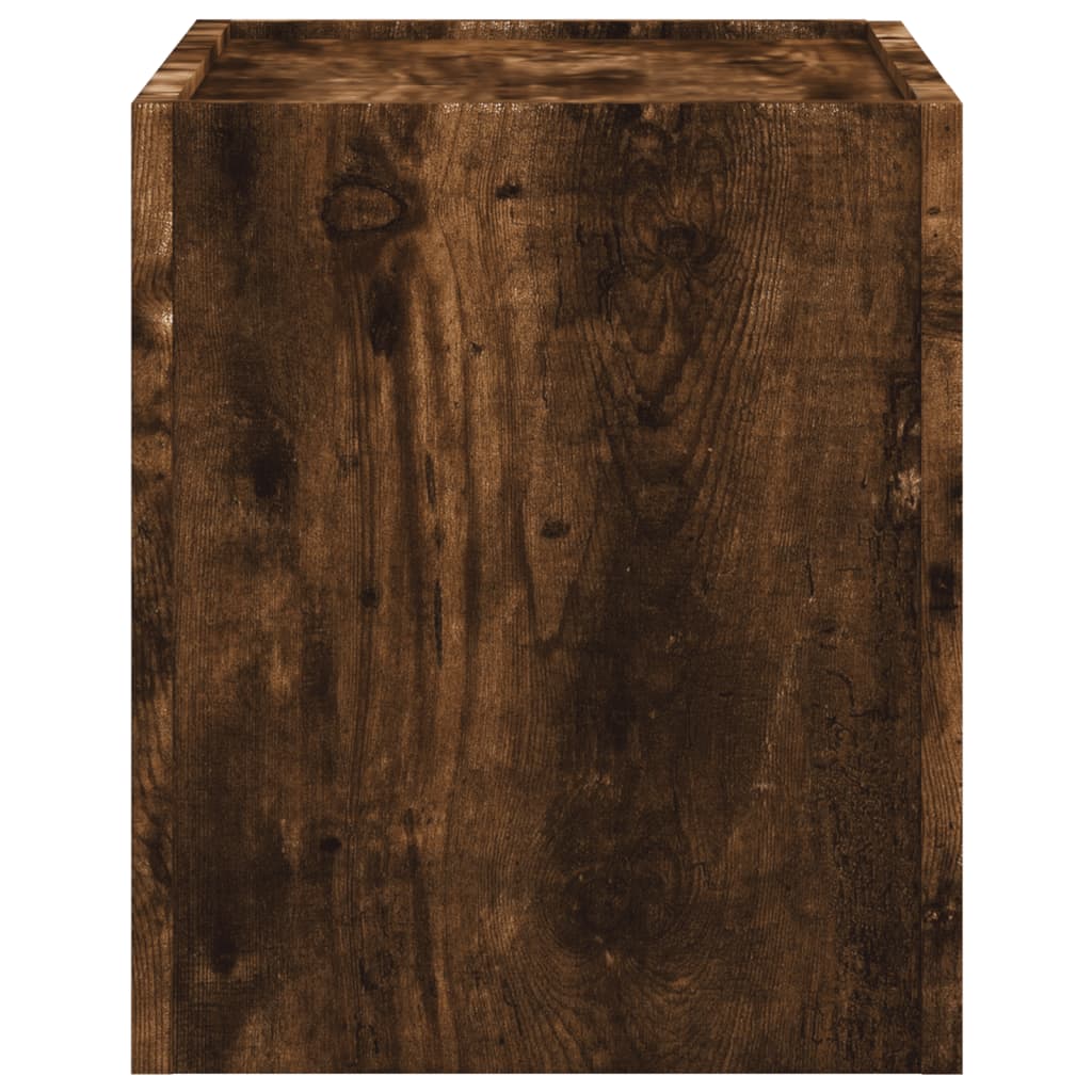 vidaXL Wisząca szafka nocna, przydymiony dąb, 45x30x35 cm