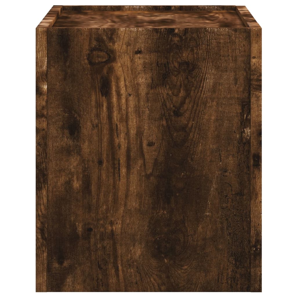 vidaXL Wiszące szafki nocne, 2 szt., przydymiony dąb, 45x30x35 cm