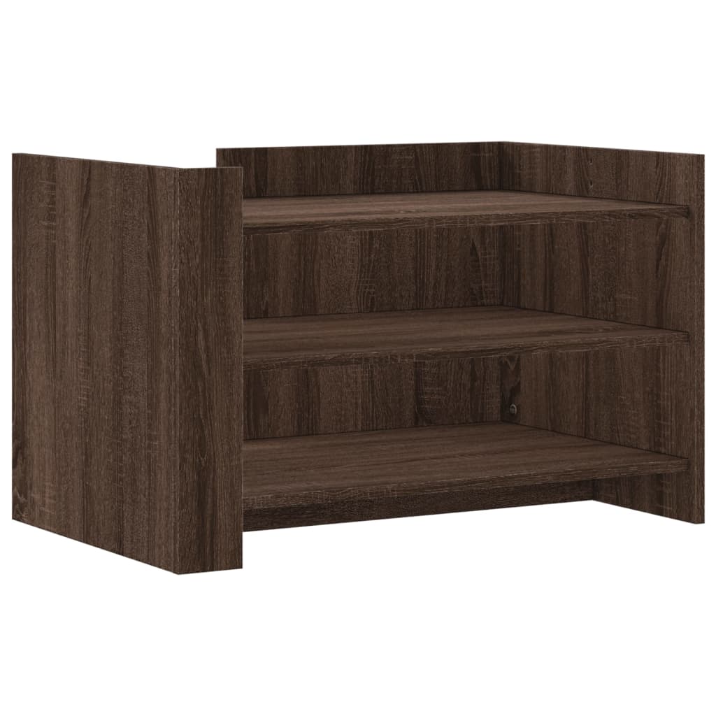 vidaXL Stolik kawowy, brązowy dąb 80x50x50 cm, materiał drewnopochodny