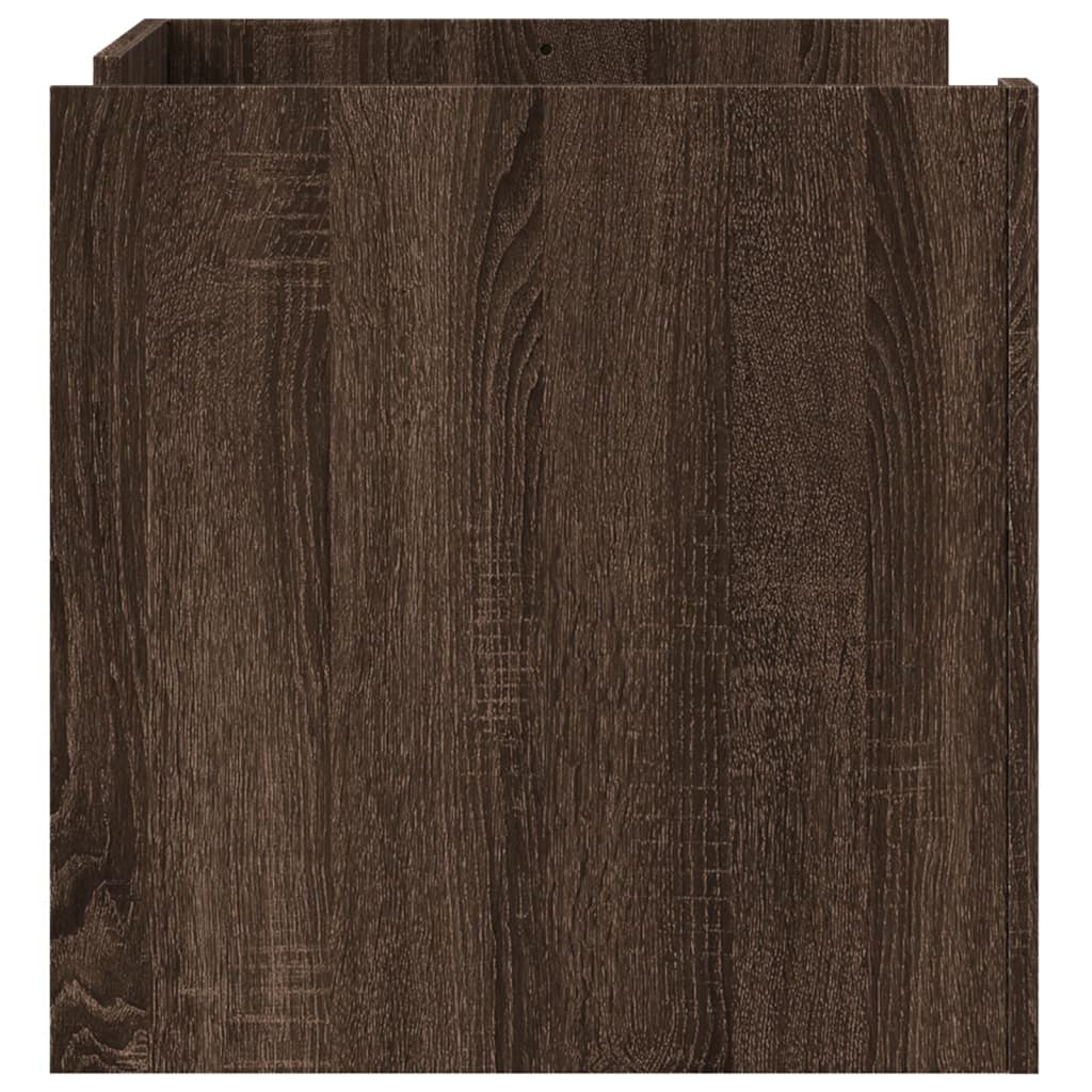 vidaXL Stolik kawowy, brązowy dąb 80x50x50 cm, materiał drewnopochodny