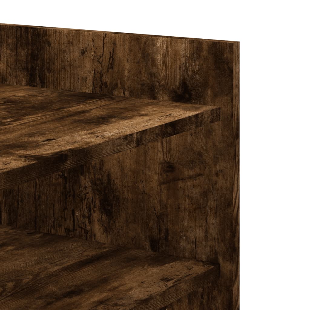 vidaXL Stolik kawowy, przydymiony dąb, 100x50x50 cm