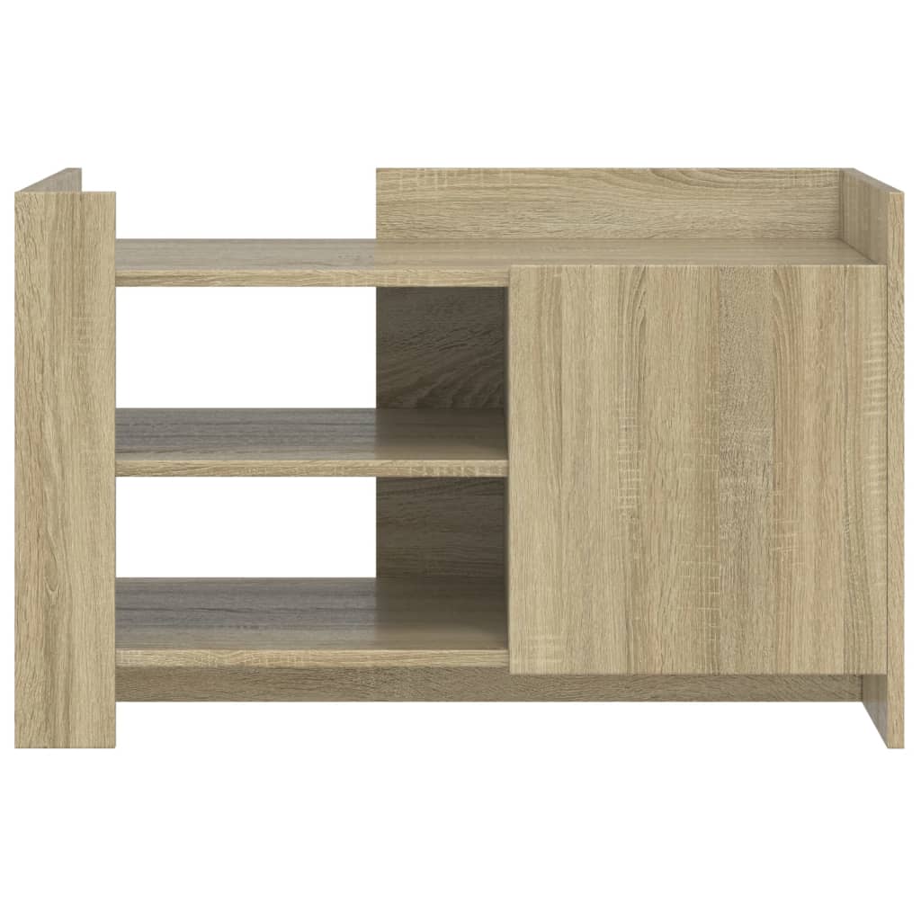 vidaXL Stolik kawowy, dąb sonoma 80x50x50 cm, materiał drewnopochodny