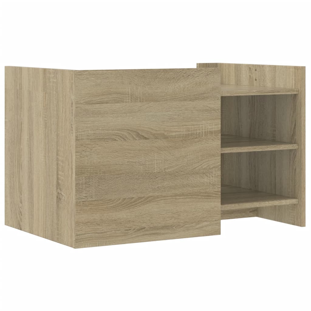 vidaXL Stolik kawowy, dąb sonoma 80x50x50 cm, materiał drewnopochodny