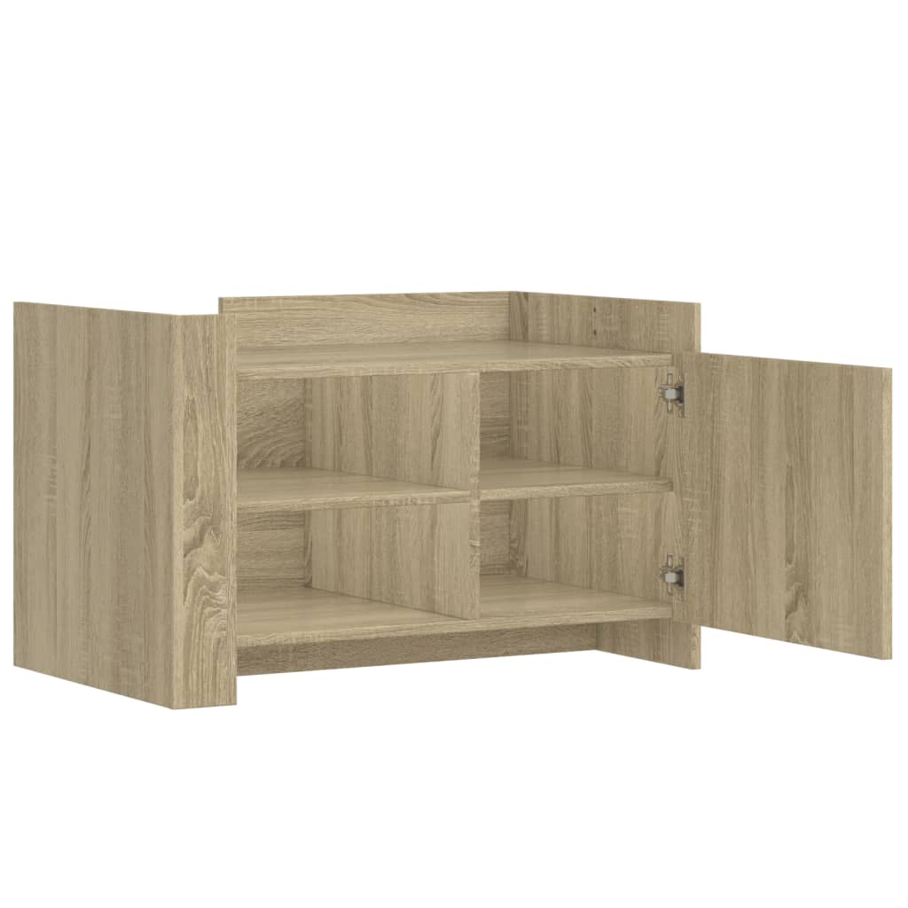 vidaXL Stolik kawowy, dąb sonoma 80x50x50 cm, materiał drewnopochodny