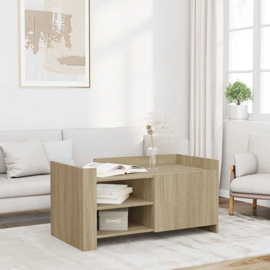 vidaXL Stolik kawowy, dąb sonoma, 100x50x50 cm materiał drewnopochodny