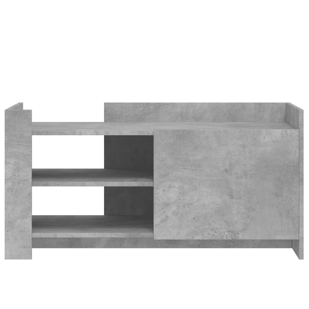 vidaXL Stolik kawowy, szarość betonu, 100x50x50 cm