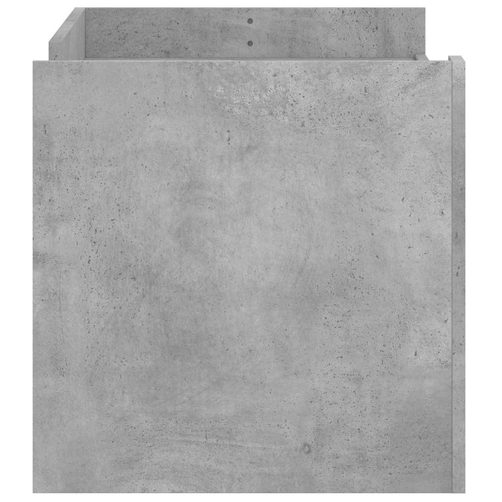 vidaXL Stolik kawowy, szarość betonu, 100x50x50 cm