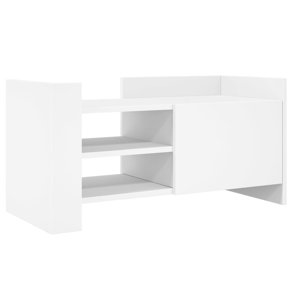 vidaXL Szafka pod TV, biała, 80x35x40 cm, materiał drewnopochodny