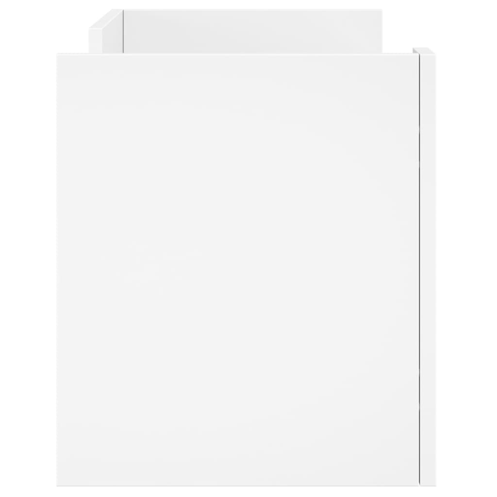 vidaXL Szafka pod TV, biała, 80x35x40 cm, materiał drewnopochodny