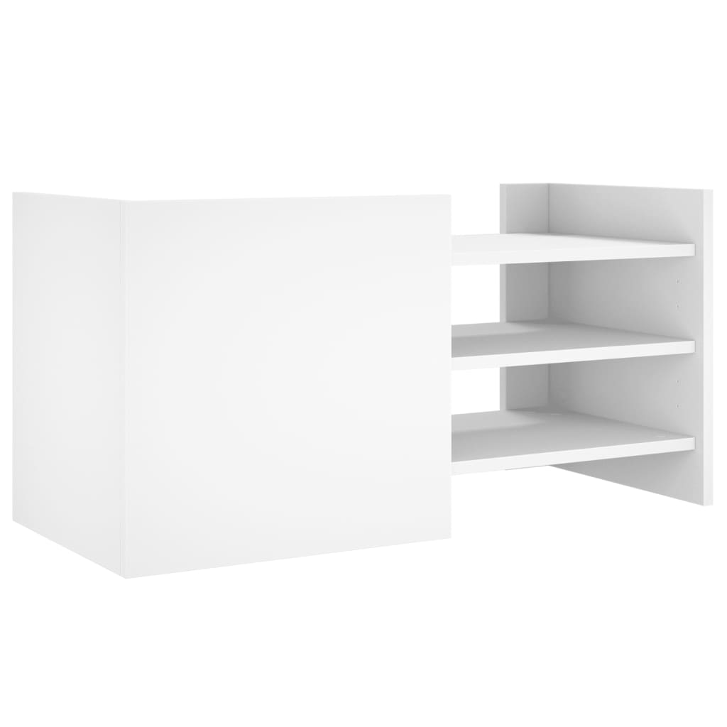 vidaXL Szafka pod TV, biała, 80x35x40 cm, materiał drewnopochodny
