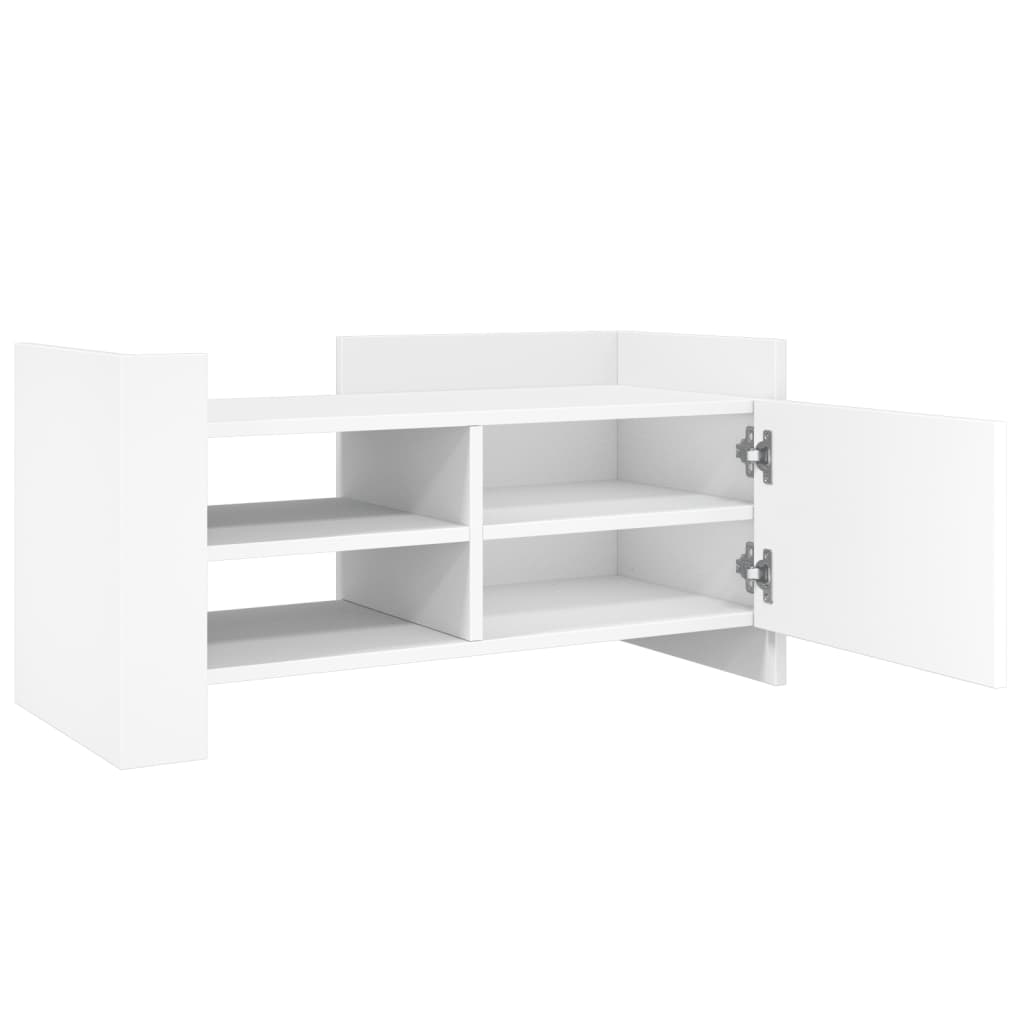 vidaXL Szafka pod TV, biała, 80x35x40 cm, materiał drewnopochodny