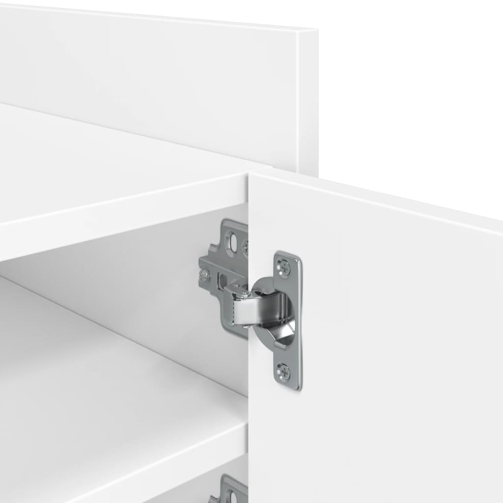 vidaXL Szafka pod TV, biała, 80x35x40 cm, materiał drewnopochodny