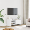 vidaXL Szafka pod TV, biała, 80x35x40 cm, materiał drewnopochodny
