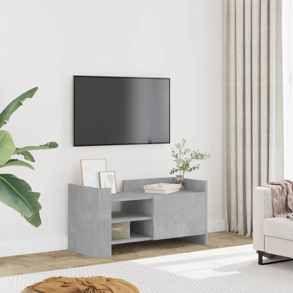 vidaXL Szafka pod TV, szarość betonu, 80x35x40 cm