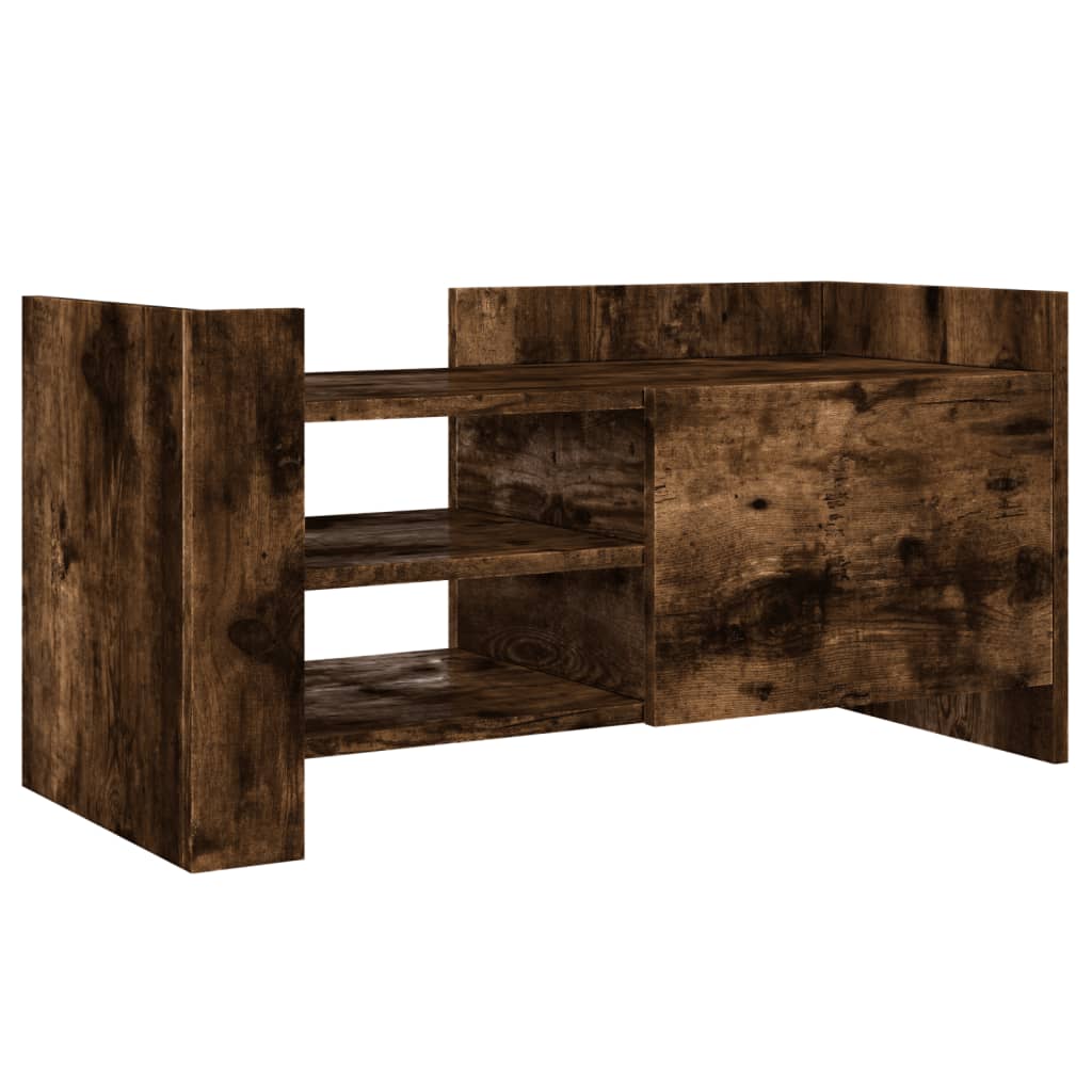 vidaXL Szafka pod TV, przydymiony dąb, 80x35x40 cm