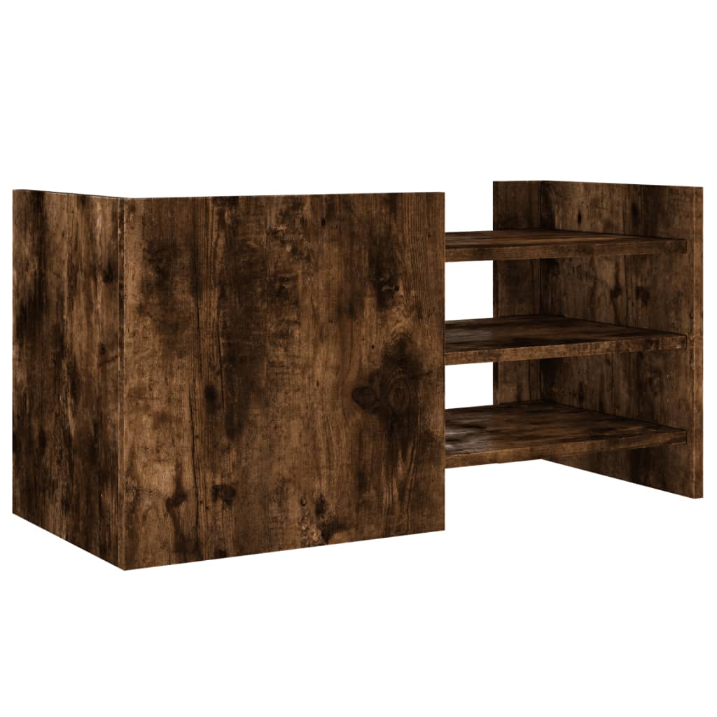 vidaXL Szafka pod TV, przydymiony dąb, 80x35x40 cm