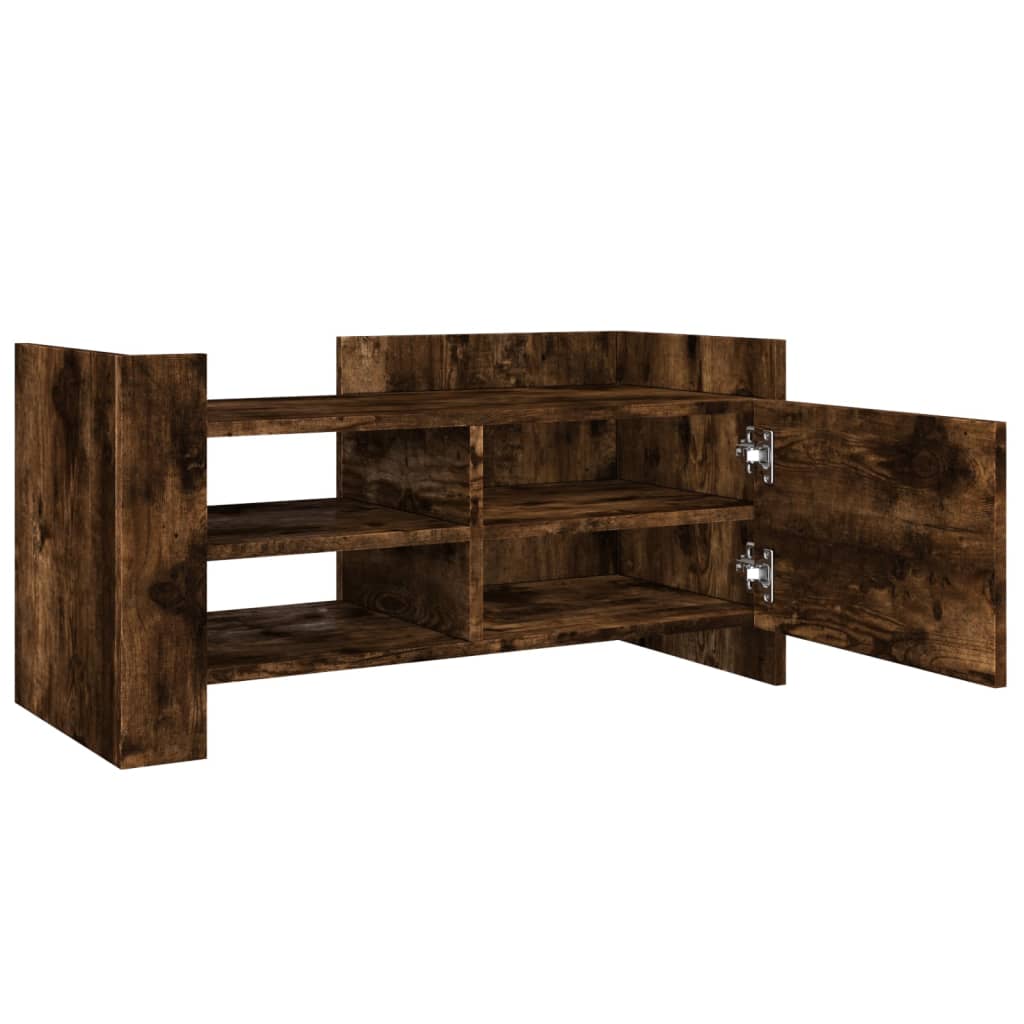 vidaXL Szafka pod TV, przydymiony dąb, 80x35x40 cm