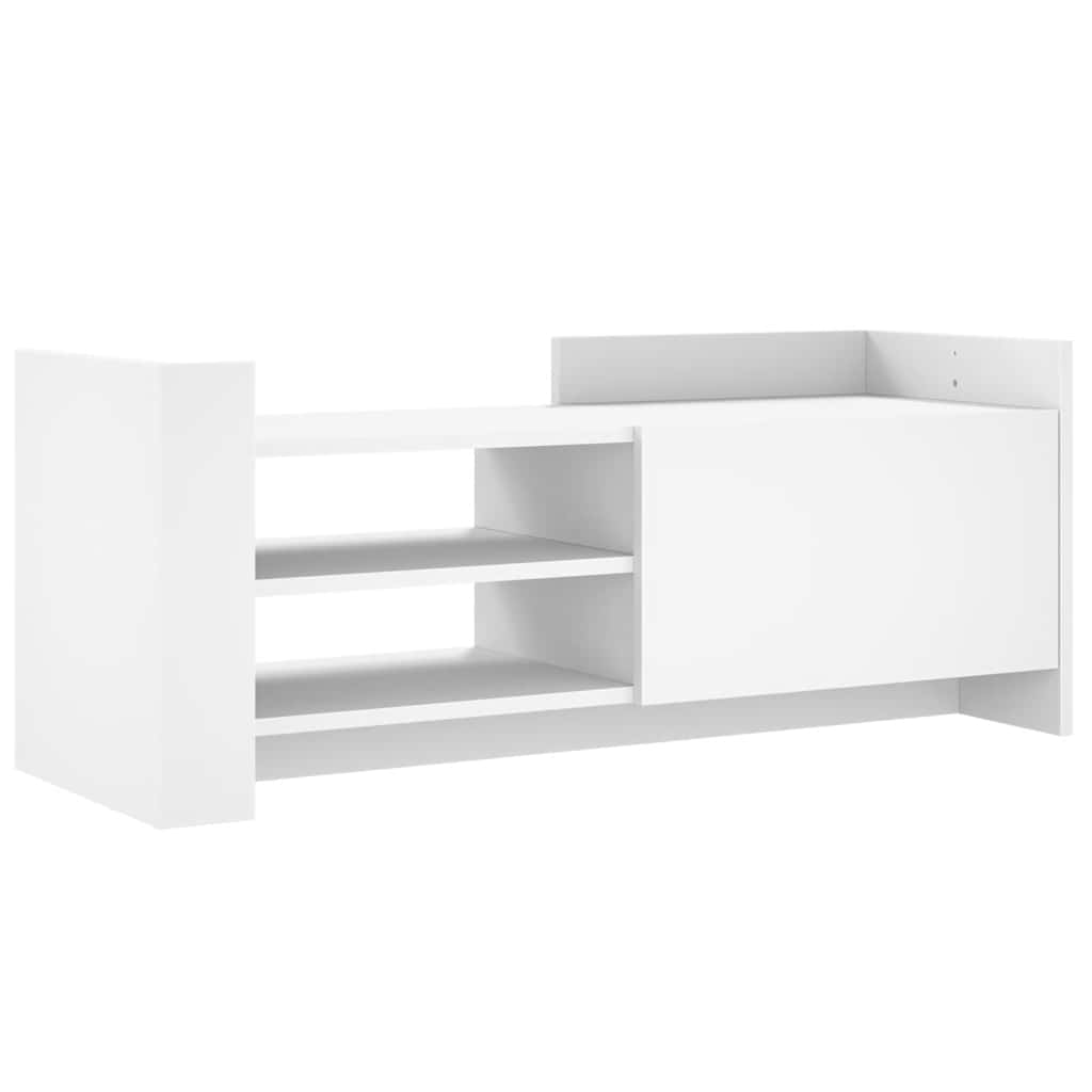 vidaXL Szafka pod TV, biała, 100x35x40 cm, materiał drewnopochodny