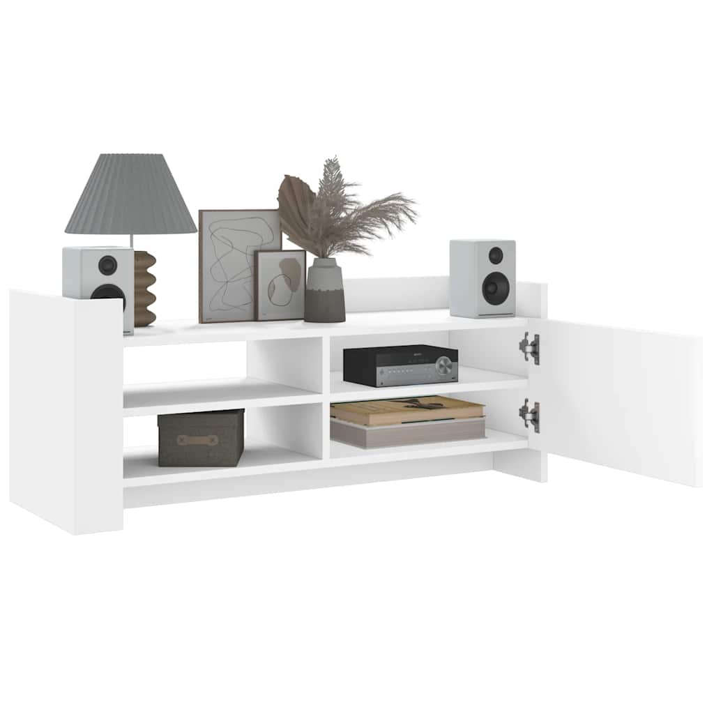 vidaXL Szafka pod TV, biała, 100x35x40 cm, materiał drewnopochodny