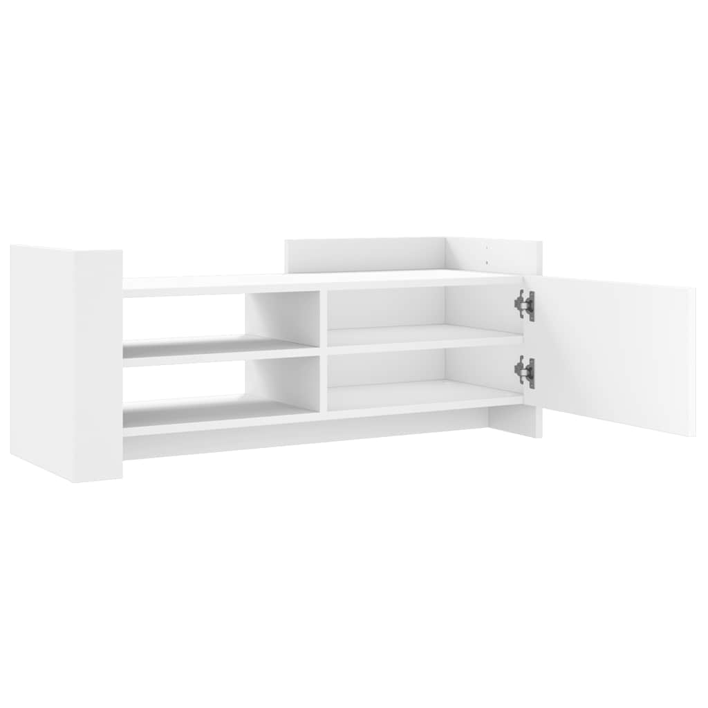 vidaXL Szafka pod TV, biała, 100x35x40 cm, materiał drewnopochodny