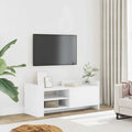 vidaXL Szafka pod TV, biała, 100x35x40 cm, materiał drewnopochodny