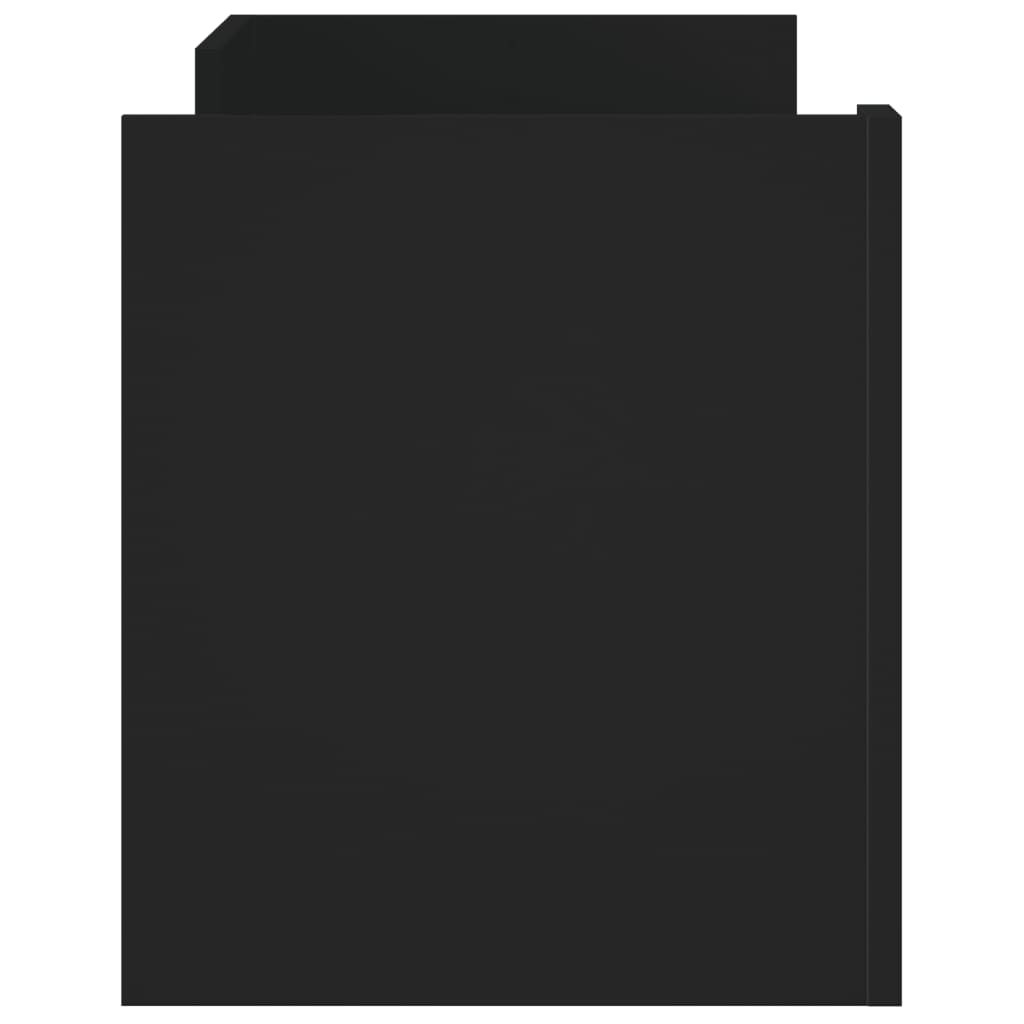 vidaXL Szafka pod TV, czarna, 100x35x40 cm, materiał drewnopochodny